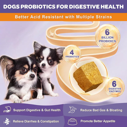 Probiotics for Dogs & Glucosamine for Dogs 180 Counts