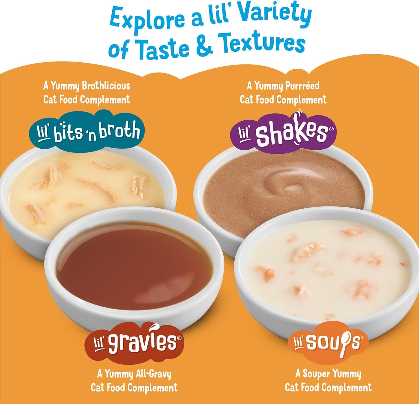 Purina Friskies Natural, Grain Free Lickable Cat Treats Lil’ Soups With Tuna in Chicken Broth - (Pack of 8) 1.2 oz. Cups