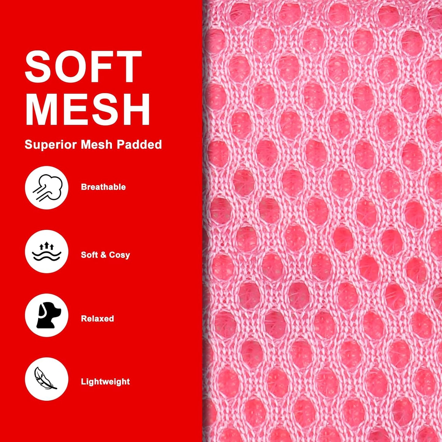 EXPAWLORER Christmas Puppy Harness - Dog Collar and Leash - Soft Mesh Padded Adjustable Step in Small Dog Vest Harness No Pull, Reflective Escape Proof for Outdoor Walking, Red S