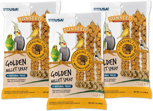 Sunseed Golden Spray Millet Treat for Birds, 21 oz