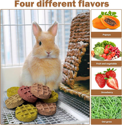 PINVNBY 10PCS Bunny Chew Toys Small Animal Molar Snacks for Teeth Rabbit Treats for Hamster, Chinchilla, Guinea Pig, Squirrels, Gerbils and Small Animals