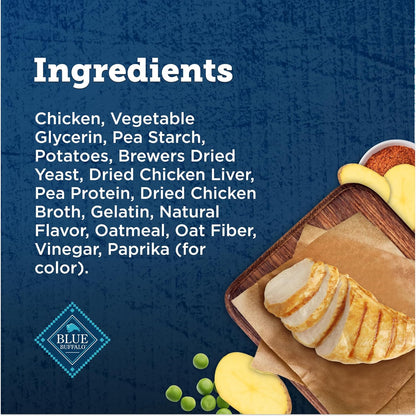 Blue Buffalo True Chews Natural Chewy Cat Treats, Made in the USA, Chicken Recipe, 3-oz Resealable Bag