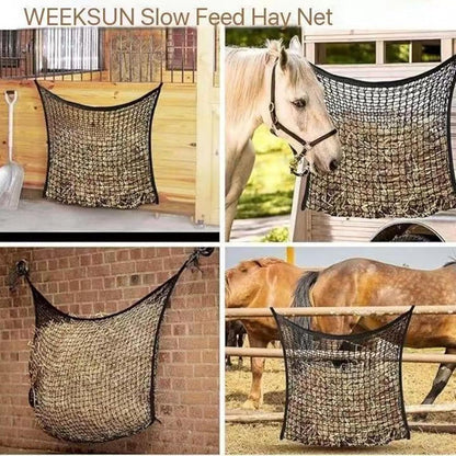 Forage Holder - Quick Load Webbing Pouch, Grazing Control Animal Feeder, Heavy Duty Stable Supply, Gut Health Support Roughage Containment Equipment | Equine Caprine Farm Pens Hauling
