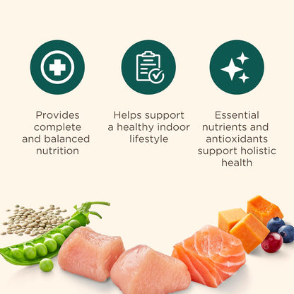 Nutrish Indoor Complete Premium Natural Dry Cat Food, Chicken with Lentils & Salmon Recipe, 14 Pounds (Packaging May Vary)