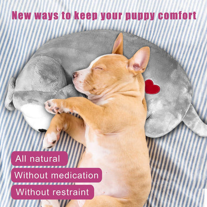 Hearbeat Toy for Dog Anxiety Relief Behavioral Training Aid Toy, Grey