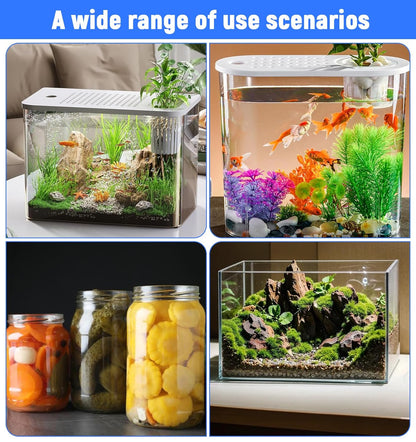 6PCS Fish Tank Thermometer Stick On, High Accuracy Adhesive Temperature Strips, Stick on Thermometer for Aquarium Fermenting Brewing Wine Beer Fahrenheit Celsius