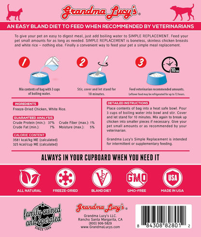 Grandma Lucy's - Simple Replacement -Chicken & White Rice 7Oz