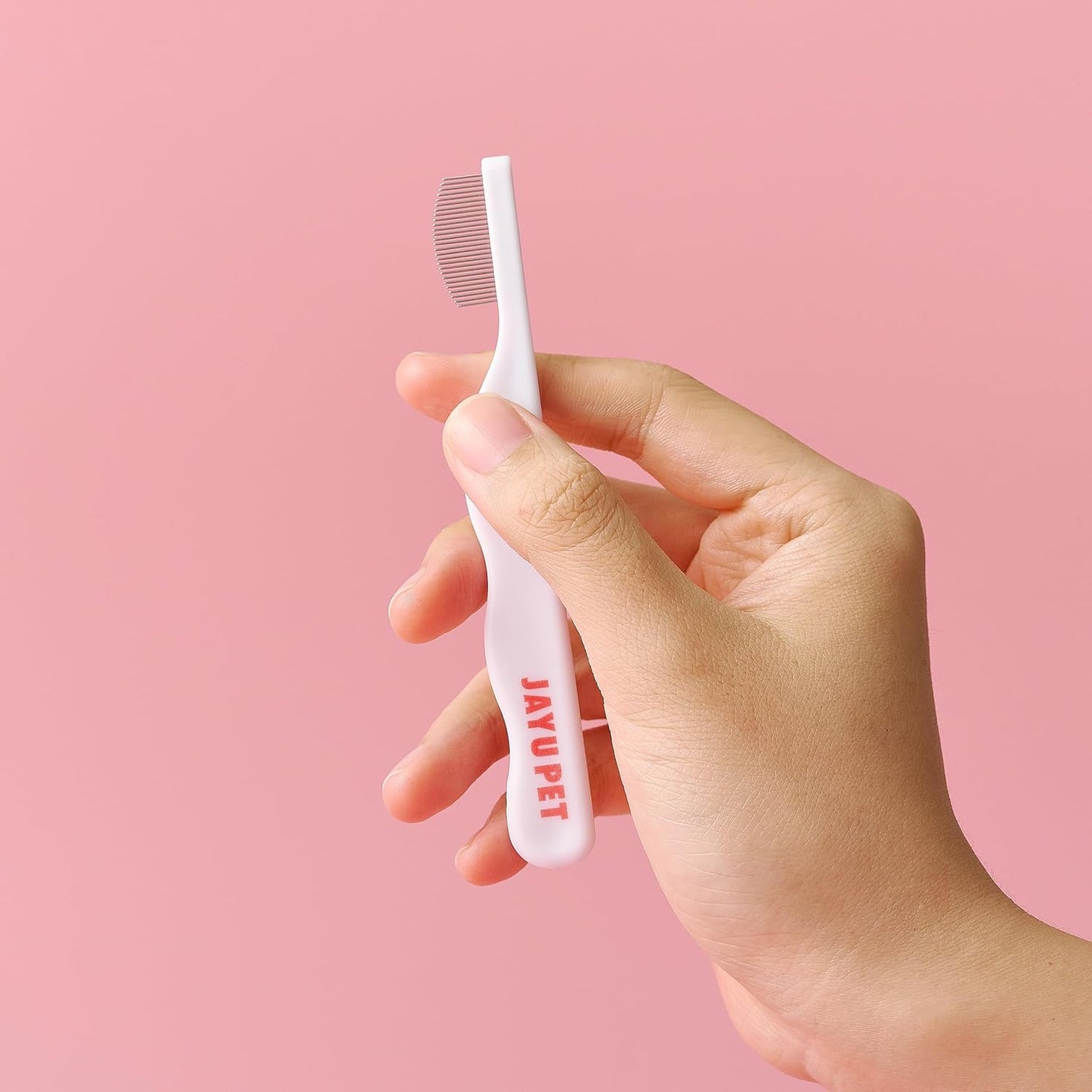 JAYU PET Facial Grooming Comb - Dog Eye Combs, Stress-free Tear Stain Remover for Dogs & Cats, Pet Facial Brush, Cat Grooming Kit, Stainless Steel Deshedding Comb (1ea)