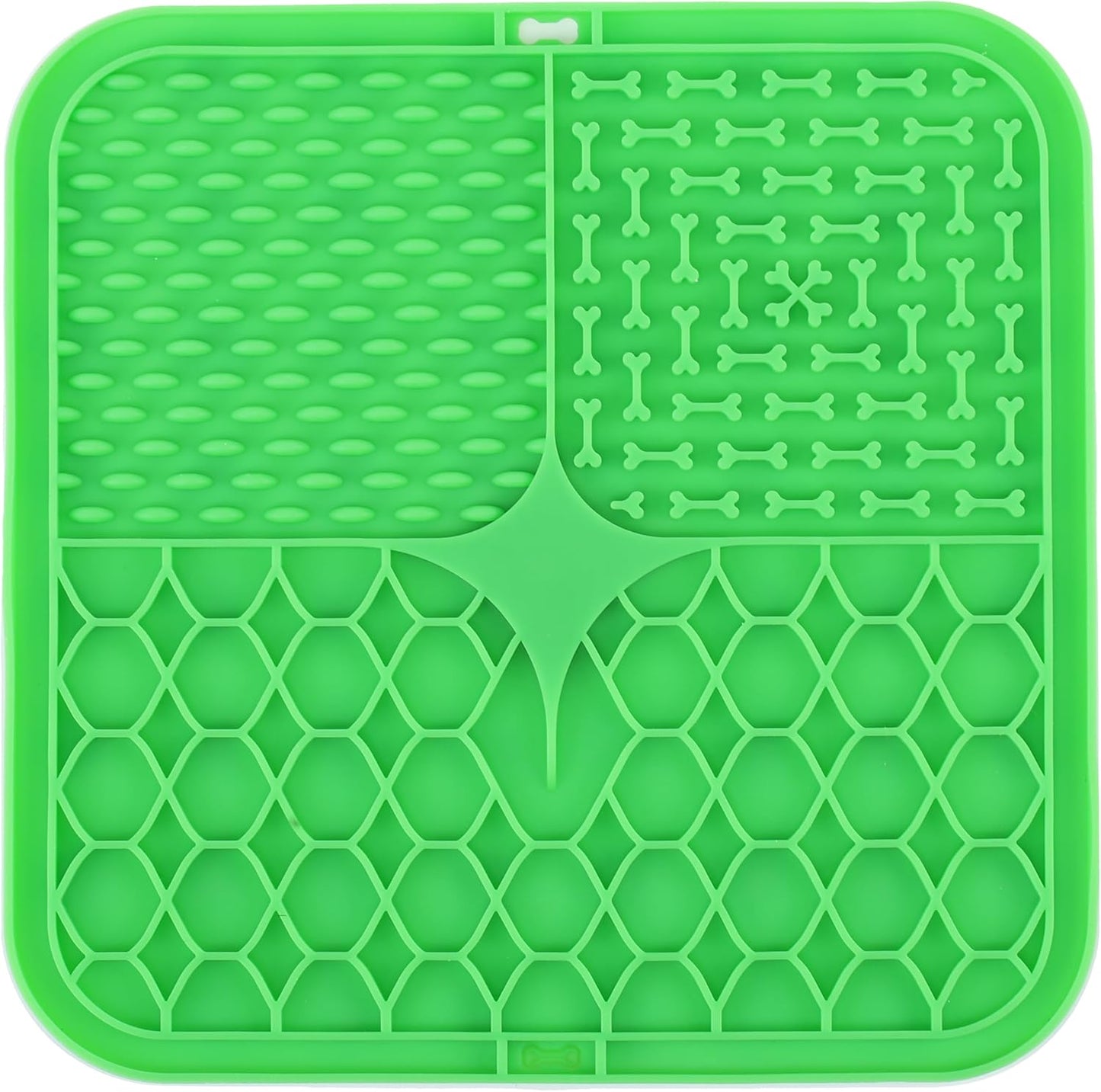 Park Life Designs Calming Lick Mat, 9-Inch, Silicone, Green