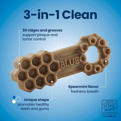 Blue Buffalo Dental Chews Small Natural Dog Treats, Chicken & Spearmint 11.3-oz Bag (28 Count)