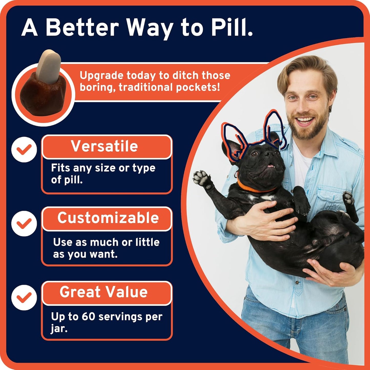 Ultra Easy Pill-Dough Treat Paste Wrap for Dogs & Cats - Forms a Custom Pocket to Hide Pet Medications - Pro Line