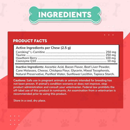 WONDER PAWS Heart + Vitality Superhero Chews Plus Omega Max Fish Oil - for Dogs Heart Health, Skin and Joint Care & Immune Support - Heart + Vitality 90 Chews - Omega Max 16 Ounces