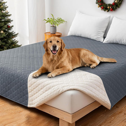 Waterproof Couch Covers for Pets, Waterproof Dog Bed Cover, Anti-Slip Soft Dog Blankets, Couch Cover for Dogs Washable, Pet Blanket for Puppy Large Dogs Cat (82x82 Inch, Dark Grey)