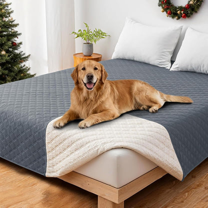 Waterproof Couch Covers for Pets, Waterproof Dog Bed Cover, Anti-Slip Soft Dog Blankets, Couch Cover for Dogs Washable, Pet Blanket for Puppy Large Dogs Cat (82x82 Inch, Dark Grey)