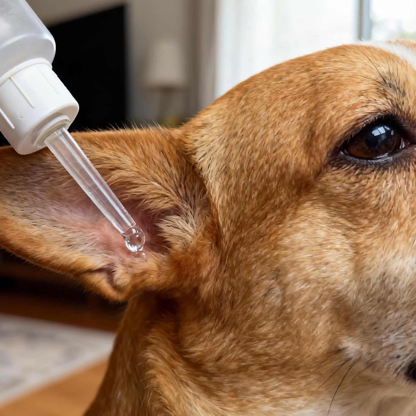 Dog Ear Infection Treatment, Dog Ear Cleaner, Ear Infection Treatment for Dogs & Cat, Gentle Cleaning Solution for Smelly Ears, Excess Wax & Mite Care - Itchy Ear Relief (2 fl oz)