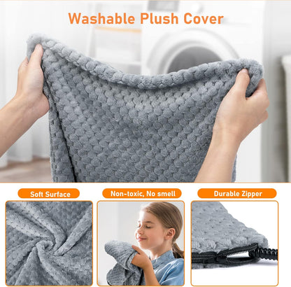 INVENHO Heated Cat Bed, Waterproof Adjustable Temperature Dog Cat Heating Pad with Timer, Indoor Pet Heating Pad for Cats Dogs Electric Pads for Dogs Cats, Pet Heated Pad (S: 18" x 16")