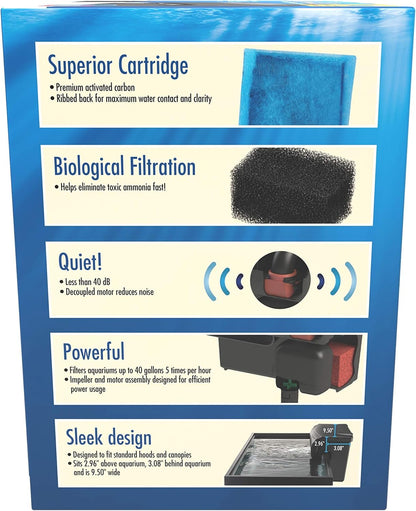 Aqua-Tech Ultra Quiet Power Filter, For Aquariums 20-40 Gallons