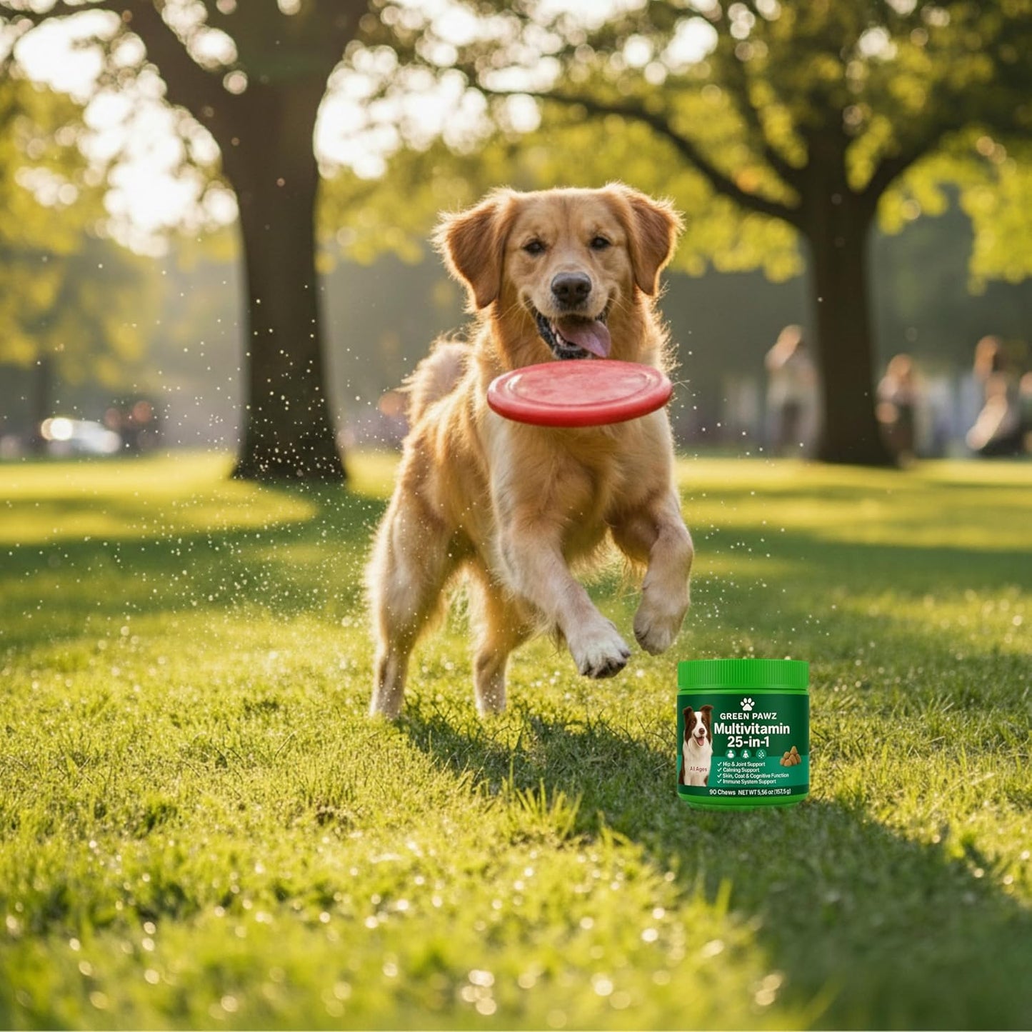 Dog Multivitamin – 90 Soft Chews for Hip & Joint, Skin & Coat, Digestion, Immunity – Glucosamine, Probiotics & Omegas – All Ages & Breeds – Chicken Flavor