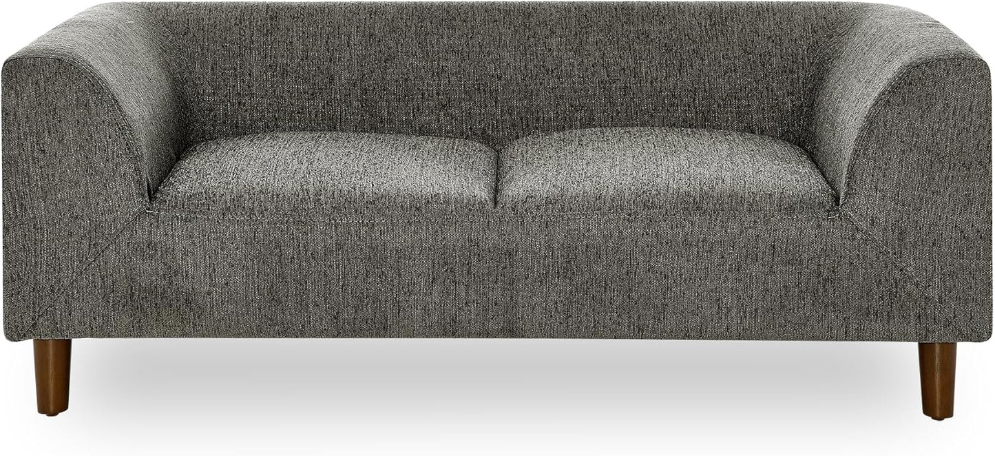 Pet Sofa Suitable for Small and Medium Dogs, Modern Elevated Dog Couch with Backrest and Armrests,Soft Cushion Comfortable Dog Sofa Bed for Small Spaces (Dark Grey)