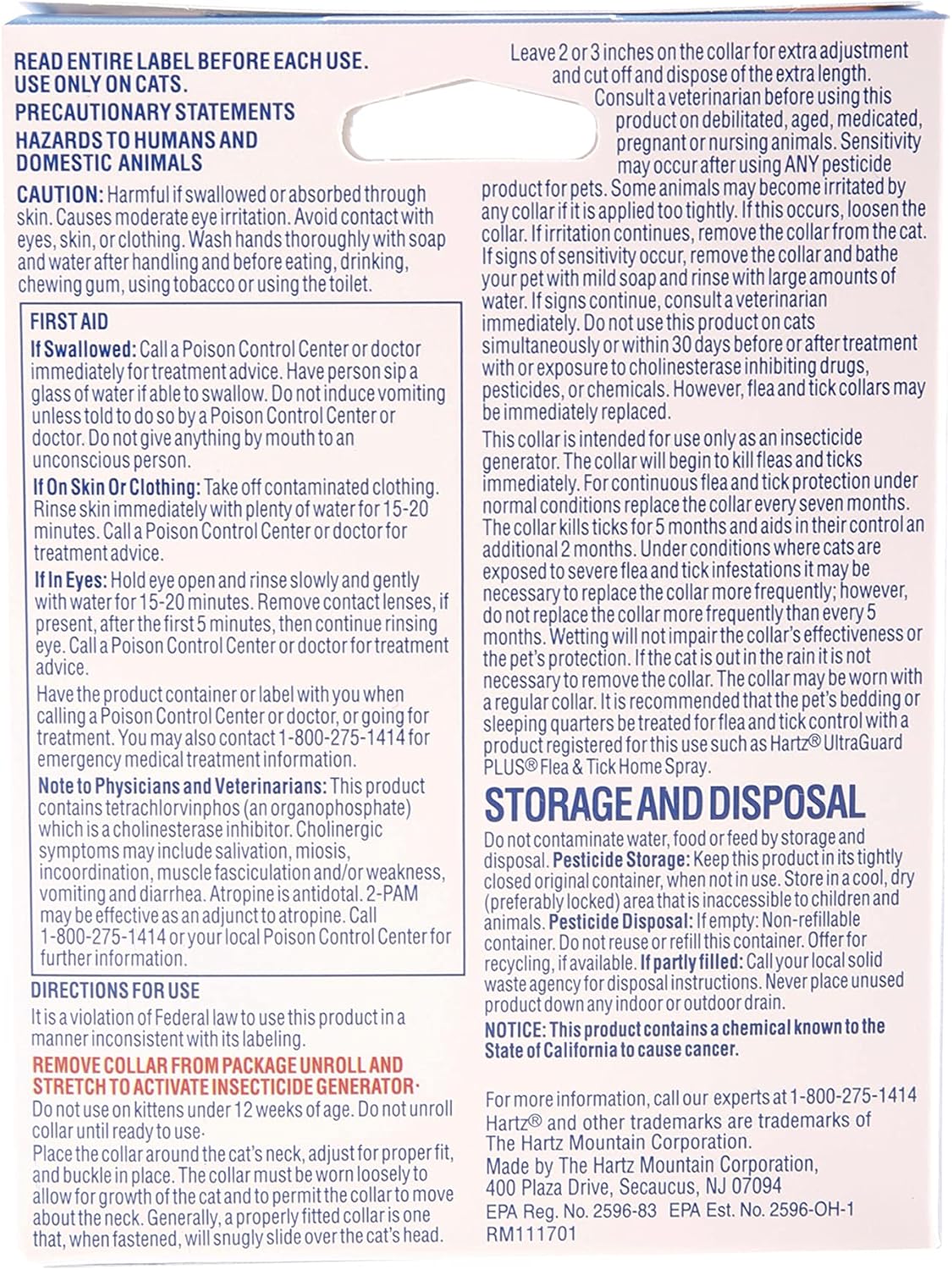 Hartz UltraGuard Purple Flea & Tick Collar for Cats and Kittens - 7 Month Protection