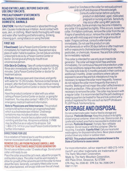 Hartz UltraGuard Purple Flea & Tick Collar for Cats and Kittens - 7 Month Protection