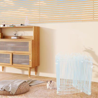 Small Animals Playpen 12-Panel Nylon Pet Fence with Snap Lock, Metal Frame Activity Pen for Hamsters and Bunnies Indoor Exercise and Isolation