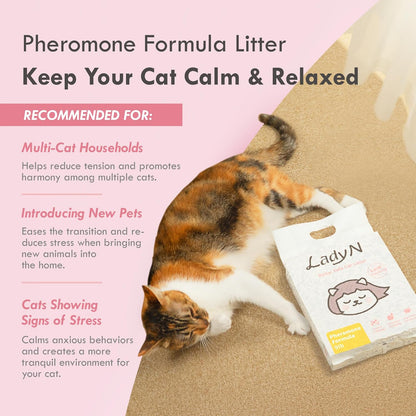 Welcome Home Cat Kit – Attractant Pellet Tofu Cat Litter 18lb & Deodorizer Set – Strong Clumping, Odor Control, Low Dust, Low-Tracking, Easy Cleanup, Long-Lasting Freshness