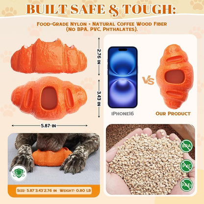 Aggressive Chew Toys for Large Dogs, Anxiety Relief for Dogs Toy, Christmas Dog Frozen Treat Toy, Indestructible Chew Toys for Peanut Butter and Frozen Treats Reduces Anxiety