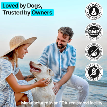 Dog Multivitamin Chewable with Glucosamine, Chondroitin & Probiotics – Dog Vitamins And Supplements – Skin, Hip & Joint, Immune - Puppy, Senior Dogs Supplements, 1 pack 170 Count, Made in USA