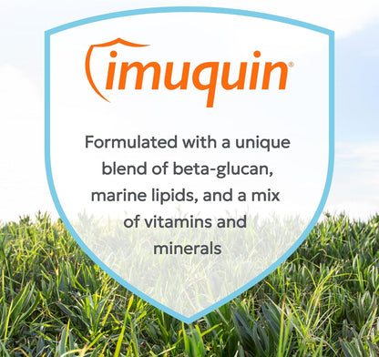 Nutramax Laboratories Nutramax Imuquin Immune Health Supplement Powder for Dogs, with Beta Glucans, Marine Lipids, Vitamins and Minerals, 30 Packets, Updated Version