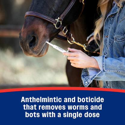 Farnam IverCare (ivermectin Paste) 1.87% for Horses, Anthelmintic and Boticide, 0.21 Ounces, Horse Dewormer, Ivermectin Apple-Flavored Paste, Up to 1,250 lbs