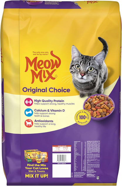 Meow Mix Original Choice Dry Cat Food, 22 Pound Bag