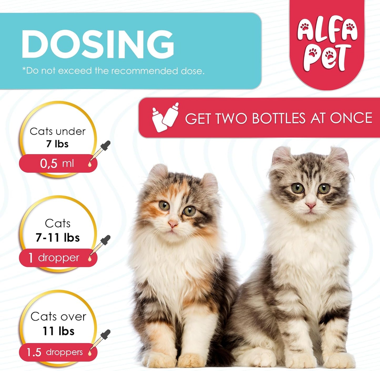 Liquid L Lysine for Cats – Aid for Watery Eyes, Sneezing & Allergy – Supplement with Taurine & Vitamins for All Breeds – Cat Probiotic for Digestion Care – Natural Chicken Flavor – 2 oz + 2 oz Pack