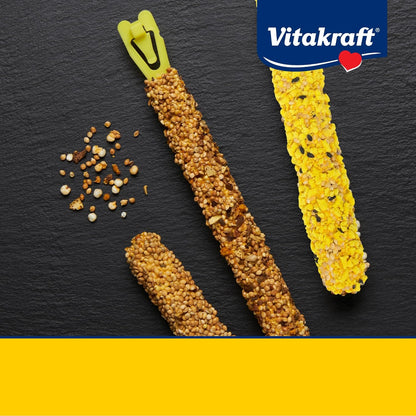 Vitakraft Crunch Sticks Rabbit Treat Carrot and Honey Flavor with Natural Grains and Honey Enriched with Essential Nutrients Baked On Wooden Stick to Encourage Chewing and Long Lasting Enjoyment