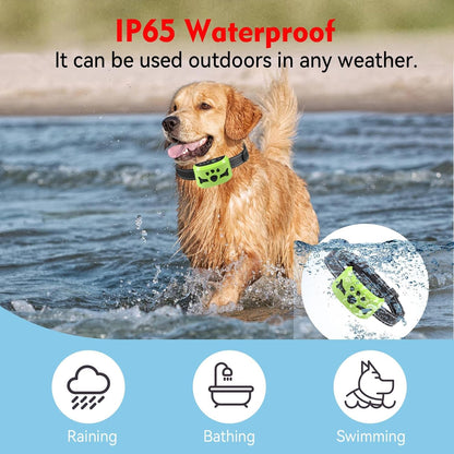 Dog Bark Collar, Anti Bark Collars for Large Medium Small Dogs with 7 Level Sensitivity Adjustable and 4 Stop Barking Modes, Rechargeable Bark Collar No Shock for Dogs with Beep Vibration Shock