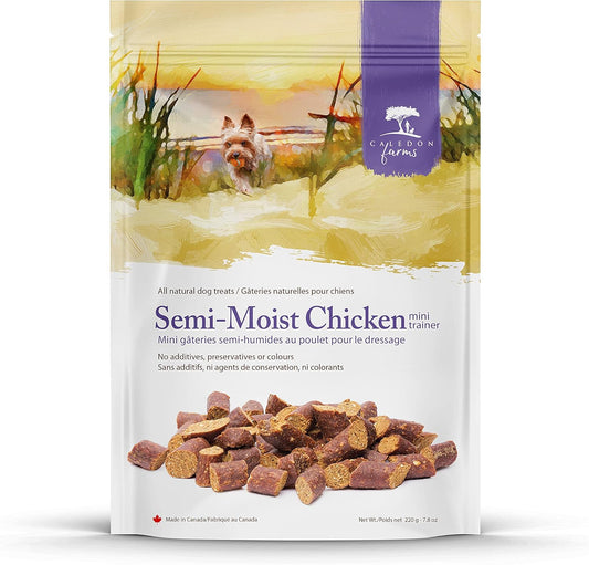 Caledon Farms Mini Trainers- Semi Moist Chicken Treat Dog Treats:220G/7.8OZ