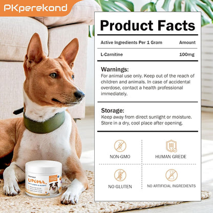 Dog Lipoma Treatment, L-Carnitine Supplement for Dogs, Helps Shrink Fatty Lumps and Bumps Naturally, Boosts Buddy Energy and Vitality, Guard Dogs Overall Wellness to Reduce Lipomas