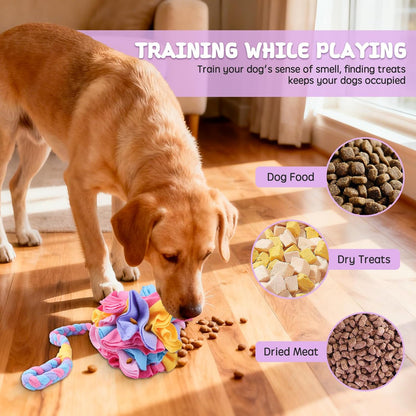 Snuffle Ball Dog Rope Toy, Tug of War Rope Toys for Small Medium Dogs, Interactive Dog Chew Toys Puppy Training Pull Toy for Exercise & Interactive Play Games (Halloween)