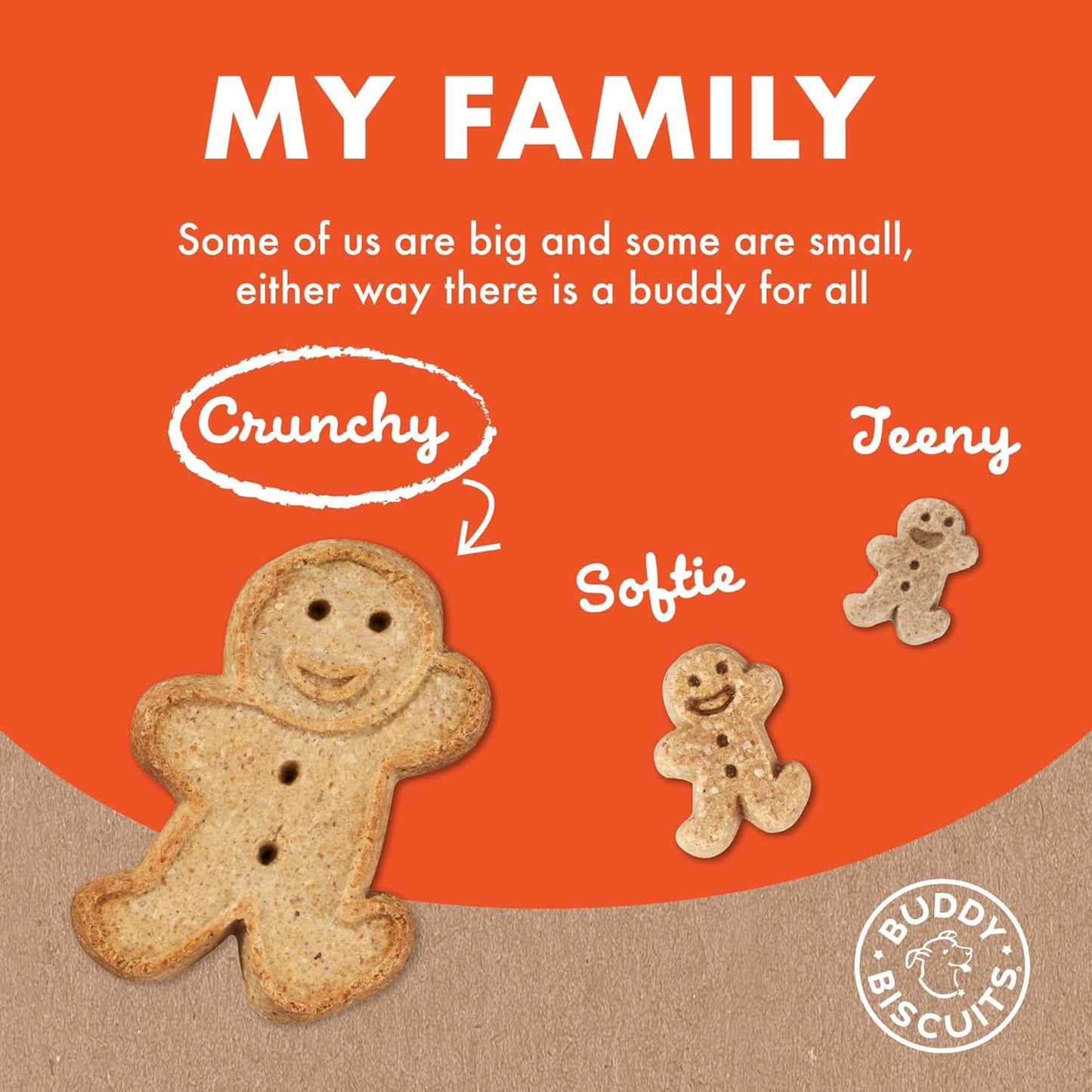 Buddy Biscuit 3.5 lbs. Bag of Crunchy Dog Treats Made with Natural Peanut Butter