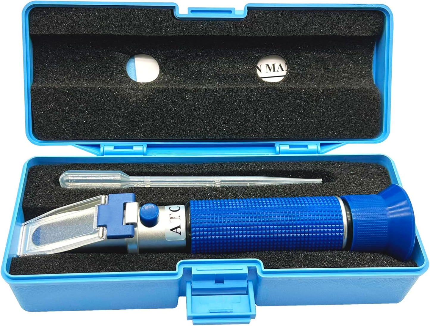 Salinity Refractometer for Aquarium Seawater Fishkeeping Dual Scale Saltwater Refractometer 0-100PPT & 1.000-1.070 Salinity Tester Hydrometer with Automatic Temperature Compensation