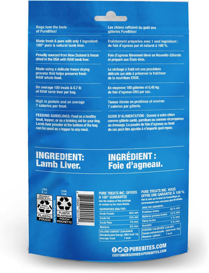Purebites Lamb For Dogs, 3.35oz/ 95g | Mid Size