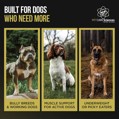 Dog Weight Gainer - Weight Gain Supplements for Dogs - Canine and Dog Muscle Builder - Made in The USA - 30 Servings