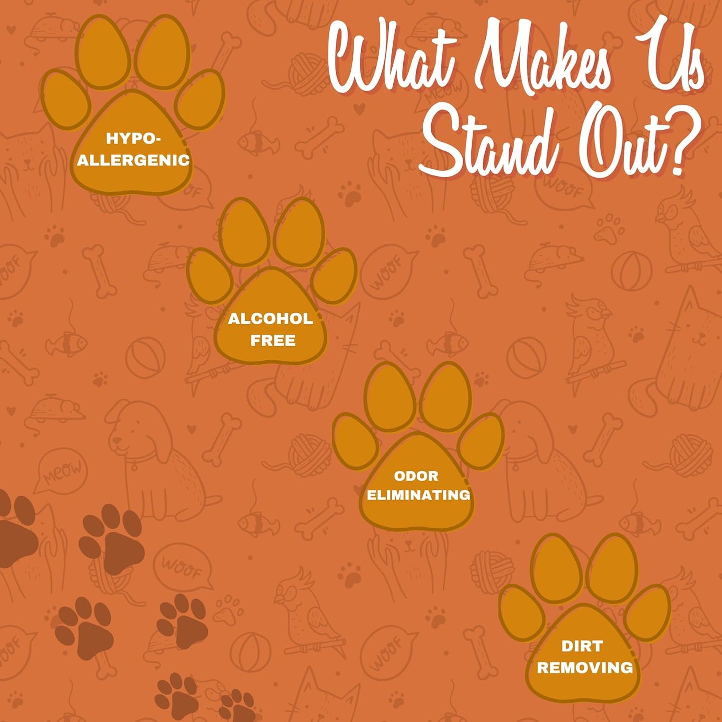 FurryFriends Pet Wipes | Mango | Hypo-allergenic | Alcohol Free| Deodorizing | Removes Loose Hair & Dirt | Incredibly Clean | 200 ct. 1 Pack