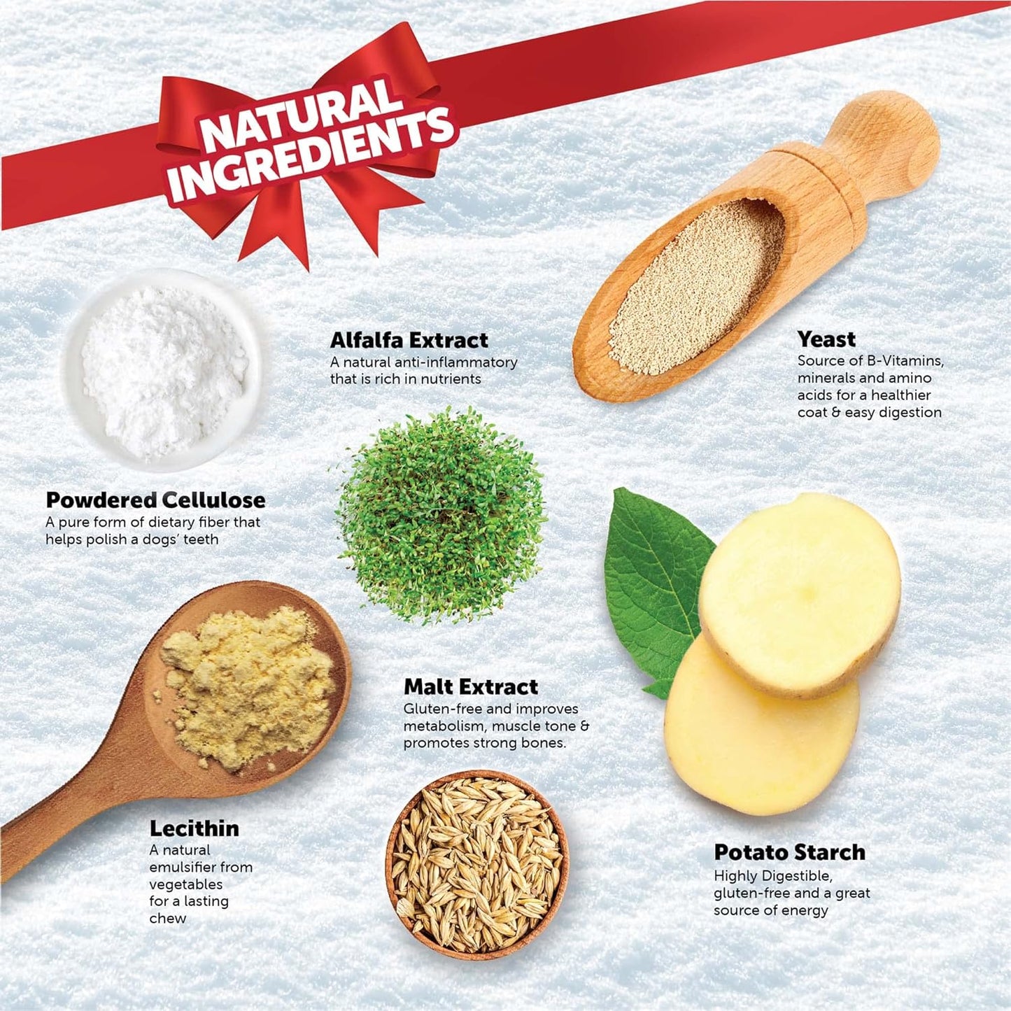 WHIMZEES Wellness Holiday Dog Dental Treats, Christmas Gift for Dogs, Size Medium Stick, (6 Count)