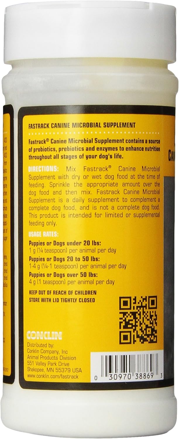Conklin Fastrack Canine Microbial Supplement for Dogs, 300gm