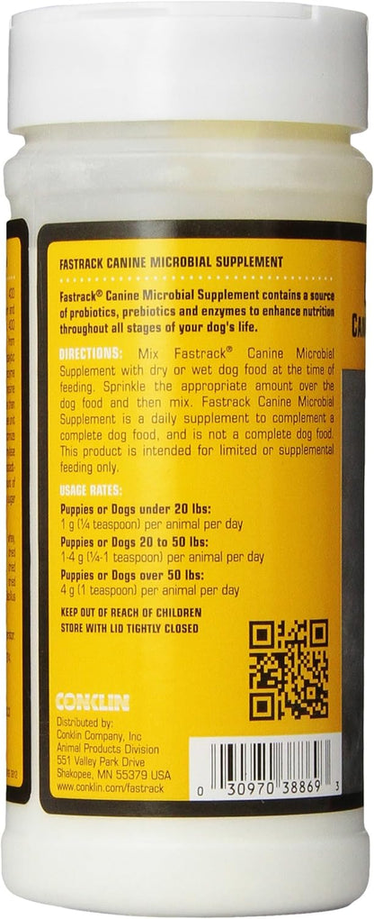 Conklin Fastrack Canine Microbial Supplement for Dogs, 300gm