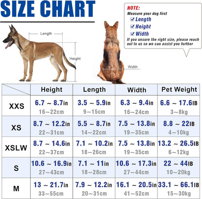 Four-Wheeled Adjustable Dog Wheelchair, Lightweight Mobility Bicycle Trailer for Disabled Pets, Easy to Assemble, Supports Walking and Exercise