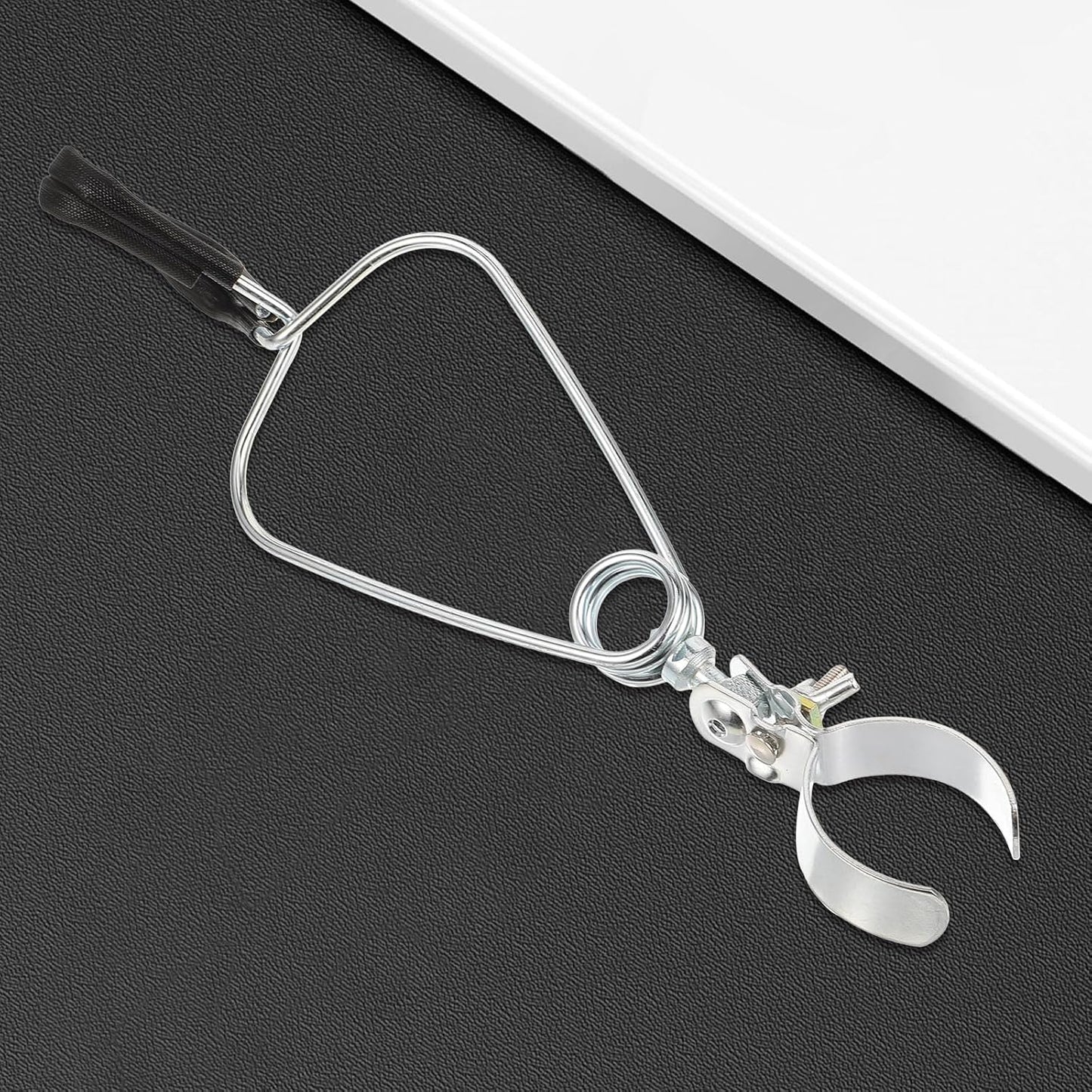 2Pcs Adjustable Clamp Lamp Holders Heat Lamp Bracket Flexible Dome Clamps for Reptile Habitat Lighting Fixtures