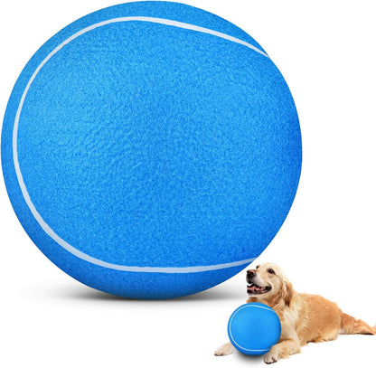 HETOO Dog Tennis Balls: 9.5 inch Giant Large Dog Toys- Herding Dog Toys Balls- Outdoor Big Dog Tennis Ball for Medium Large Dogs- Pet Toys Golden Retriever Birthday Christams Gifts- Blue