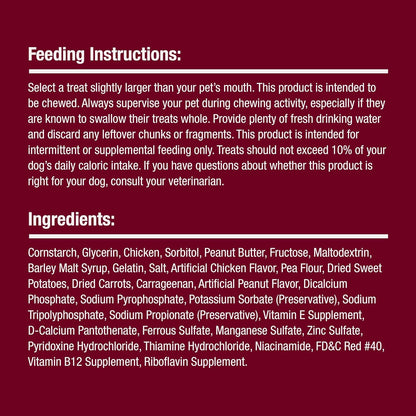 SmartBones SmartSticks With Real Peanut Butter, 25 Count, Treat Your Dog to a Rawhide-Free Chews For Dogs